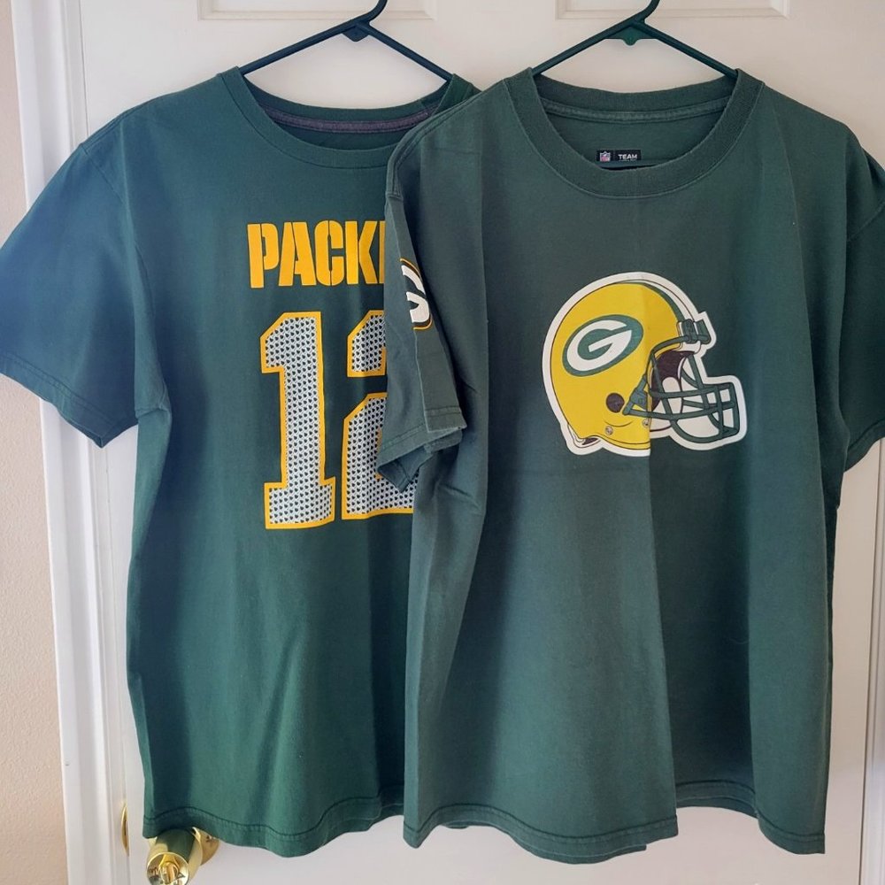 Green Bay Packers Aaron Rodgers Tees Lot of 2 Size L
